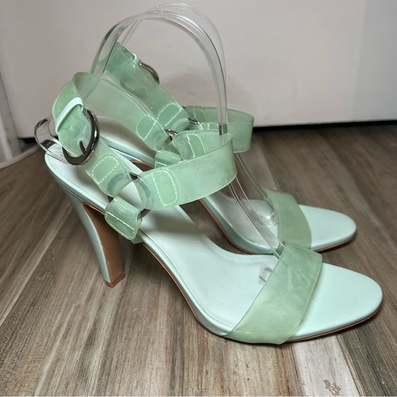 Karl Lagerfeld Shoes - Karl Lagerfeld Paris Cieone Sandal Heels Mint Julep Womens 10M Adjustable Strap